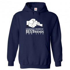 Grandad and Grandson Best Friends For Life Unisex Novelty Kids and Adults Pullover Hooded Sweatshirt